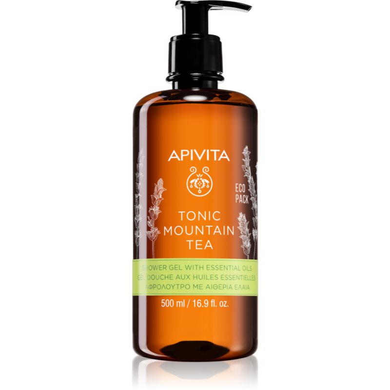 Apivita Tonic Mountain Tea Tonifying Shower Gel Gel Doccia Tonificante 500 Ml