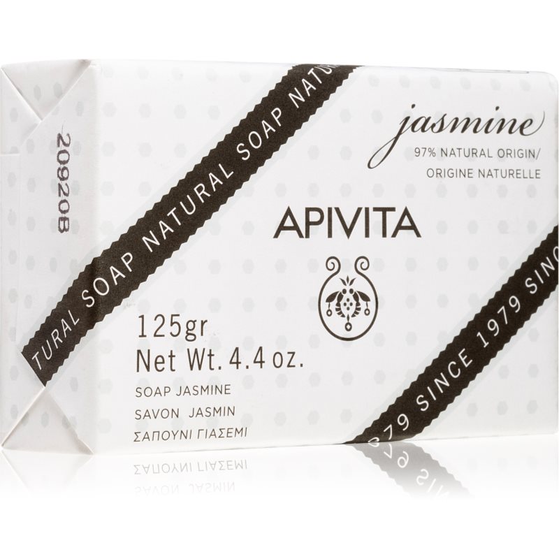 Apivita Natural Soap Jasmine Sapone Detergente Solido 125 G