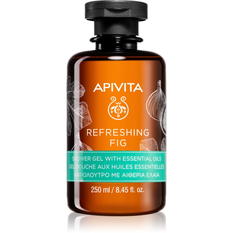 Apivita Refreshing Fig Shower Gel Gel Doccia Rinfrescante Con Oli Essenziali 250 Ml