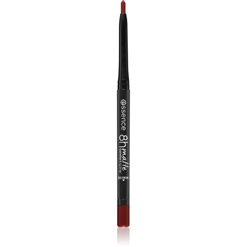 Essence 8H Matte Comfort Matita Labbra Matte Con Temperamatite Colore 08 Dark Berry 0,3 G