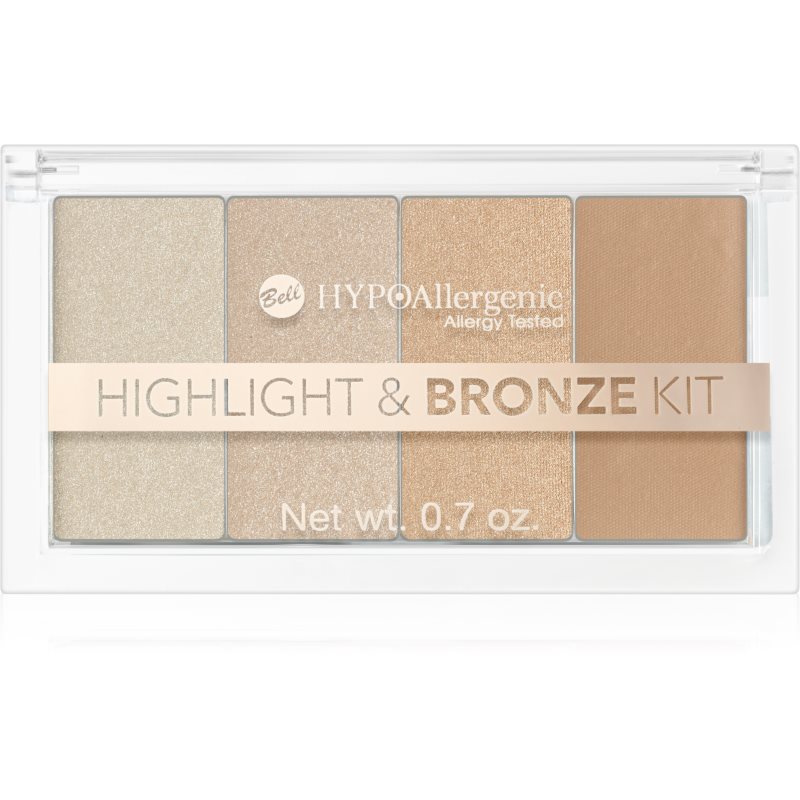 Bell Hypoallergenic T & Bronze Kit Palette Per Contouring Illuminante 20 G