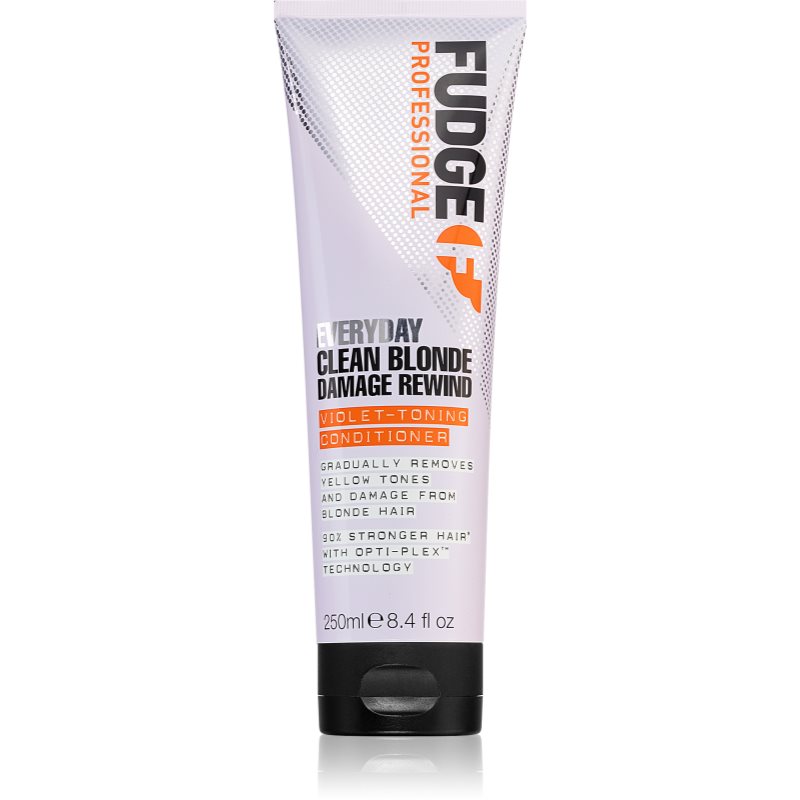 Fudge Everyday Clean Blonde Damage Rewind Conditioner Balsamo Per Uso Quotidiano Per Capelli Biondi E Con Mèches 250 Ml
