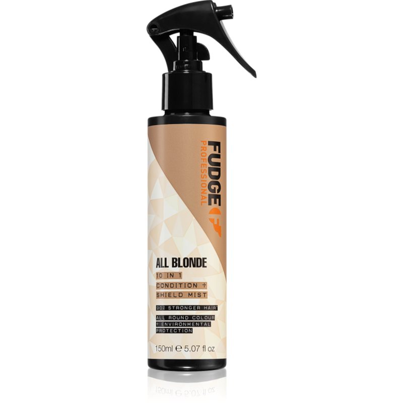 Fudge All Blonde 10 In 1 Condition & Shield Mist Latte Nutriente Termoprotettivo Per Capelli Biondi 150 Ml
