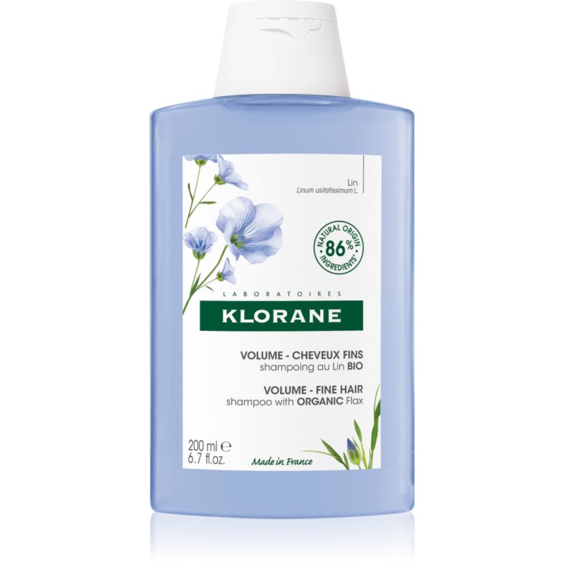 Klorane Flax Fiber Bio Shampoo Per Capelli Fini E Mosci 200 Ml