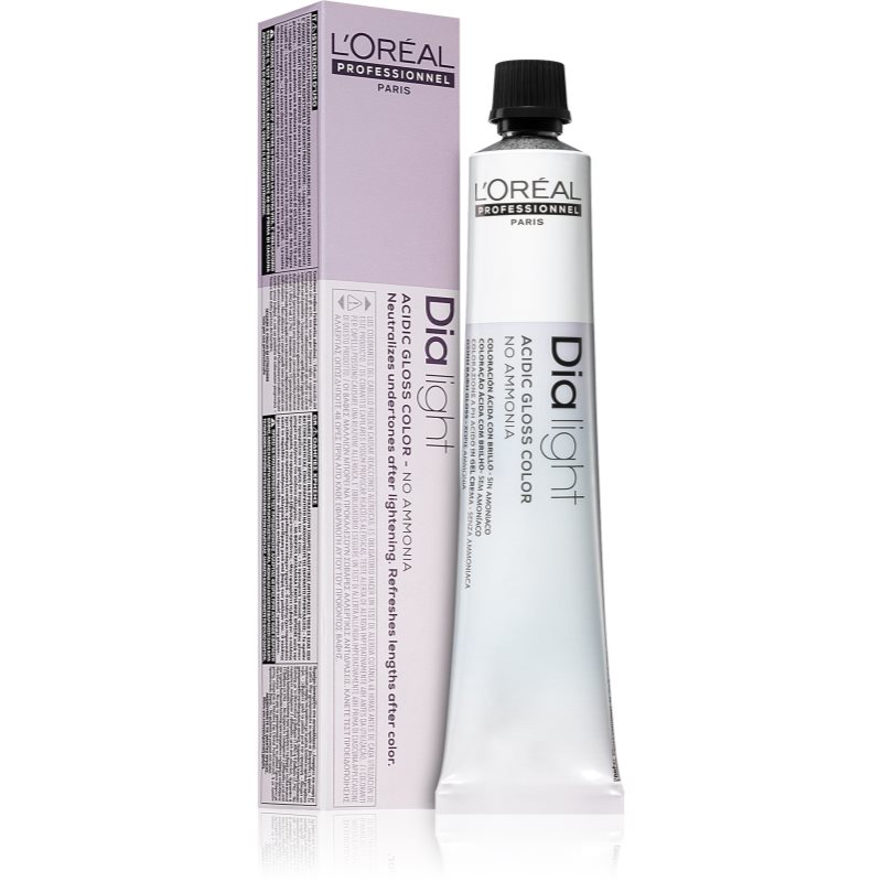 L’Oréal Professionnel Dia Light Tinta Permanente Per Capelli Senza Ammoniaca Colore 9.21 Milkshake Biondo Chiarissiomo Irisé Ceneré 50 Ml