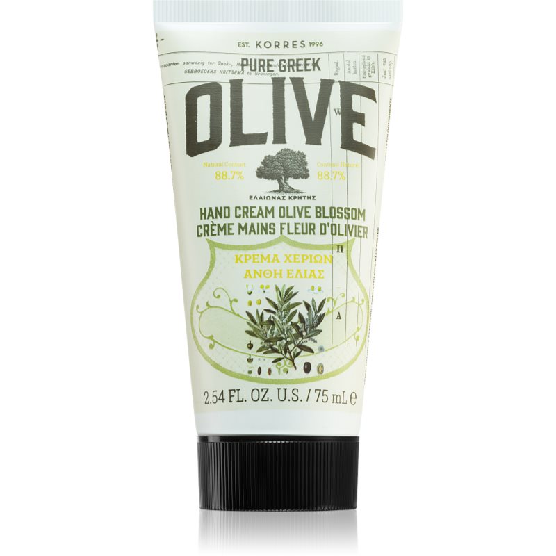 Korres Pure Greek Olive & Olive Blossom Crema Trattante Per Le Mani 75 Ml