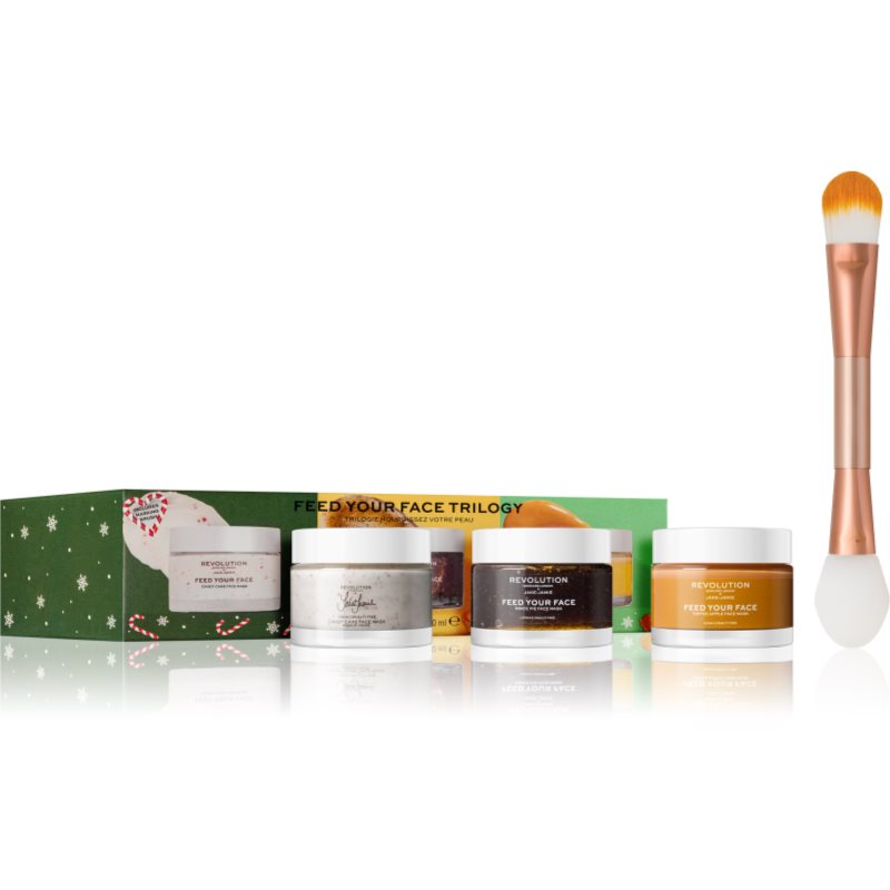 Revolution Skincare X Jake-Jamie Feed Your Face Set Di Maschere Viso Edizione Regalo