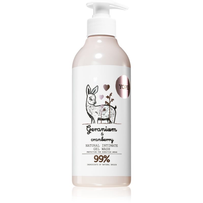 Yope Geranium & Cranberry Gel Per L'Igiene Intima 300 Ml