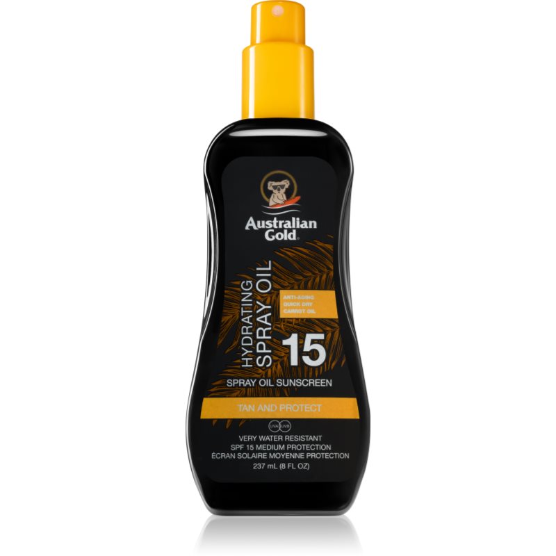 Australian Gold Spray Oil Sunscreen Olio Corpo In Spray Spf 15 237 Ml