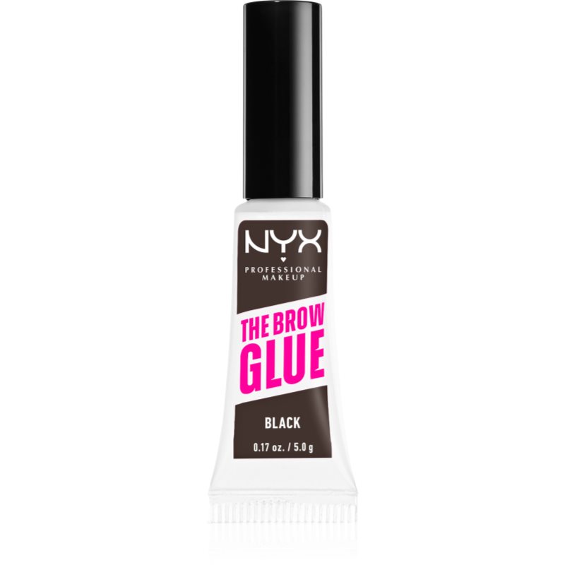 Nyx Professional Makeup The Brow Glue Gel Per Le Sopracciglia Colore 05 Black 5 G