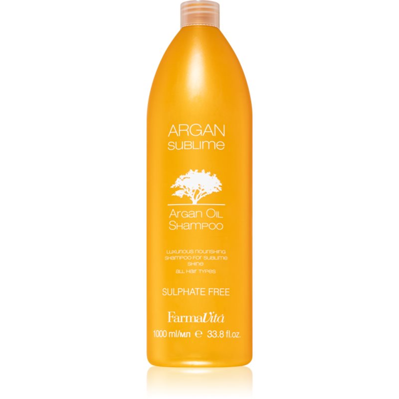 Farmavita Argan Sublime Shampoo Senza Solfati Con Olio Di Argan 1000 Ml
