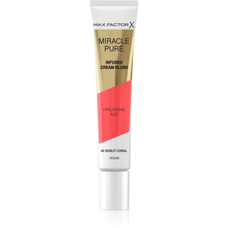 Max Factor Miracle Pure Blush In Crema Colore 02 Sunlit Coral 15 Ml