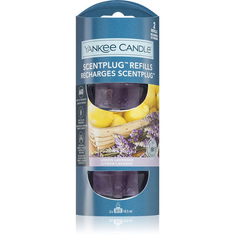 Yankee Candle Lemon Lavender Refill Ricarica Diffusore Elettrico 2X18,5 Ml