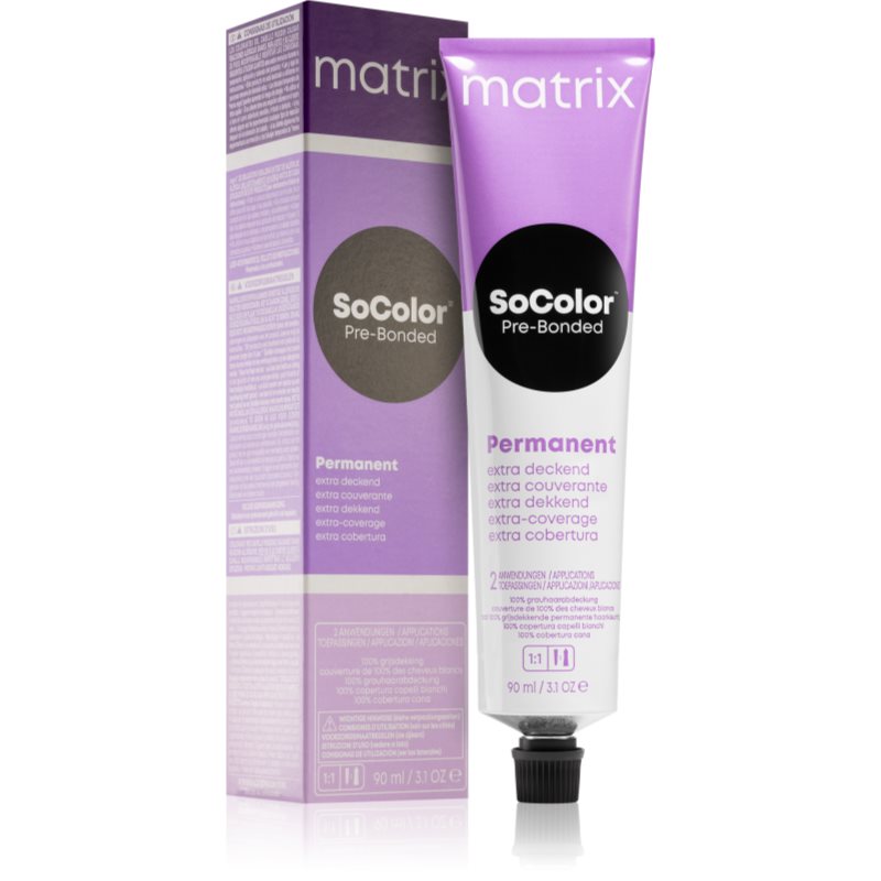 Matrix Socolor Pre-Bonded Extra Coverage Tinta Permanente Per Capelli Colore 508N Extra Deckendes Hellblond Natur 90 Ml