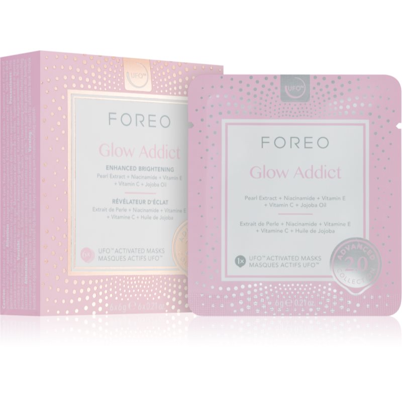 Foreo Ufo™ Glow Addict Maschera Illuminante Viso 6 Pz
