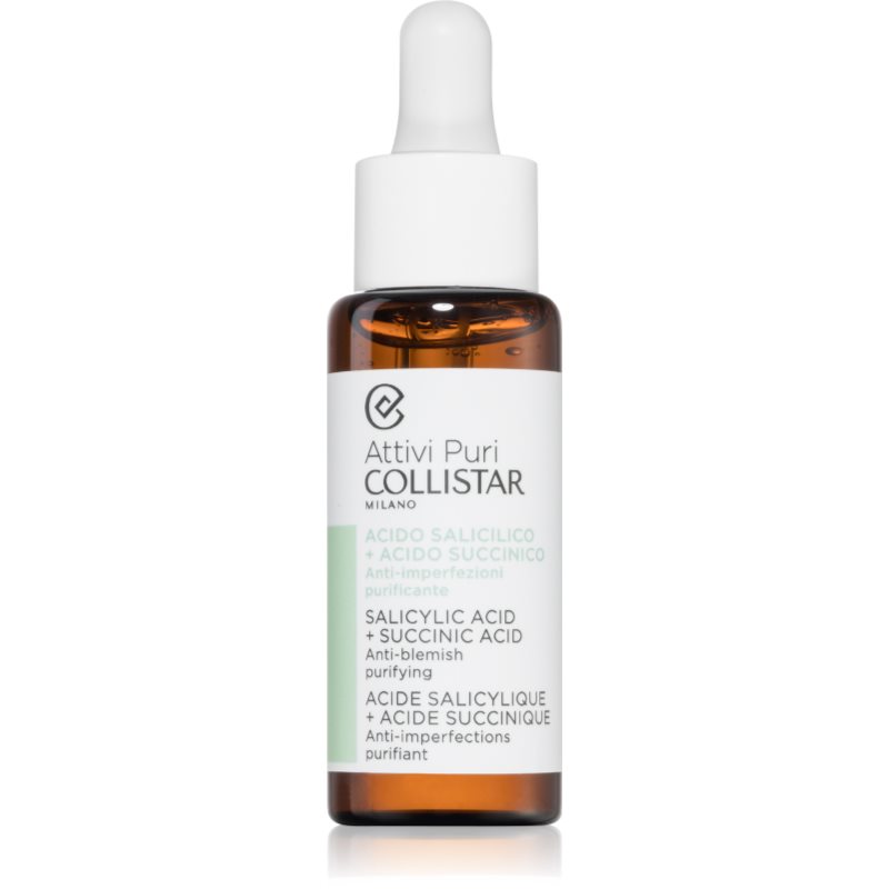 Collistar Attivi Puri Salicylic Acid + Succinic Acid Siero Detergente Detossinante 30 Ml