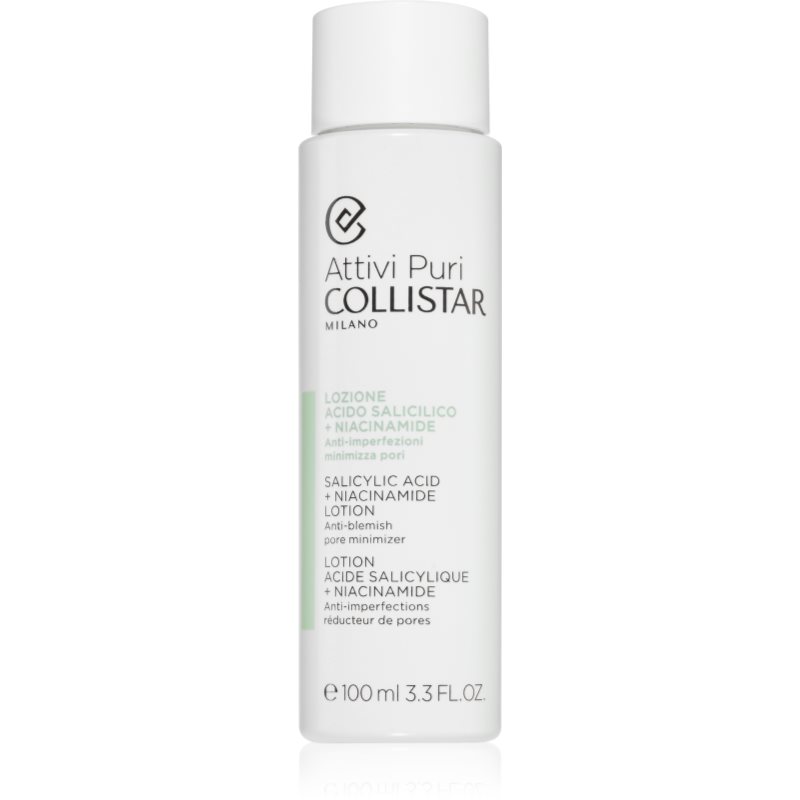 Collistar Attivi Puri Salicylic Acid + Niacinamide Lozione E Emulsione Tonica Viso Per Chiudere I Pori 100 Ml