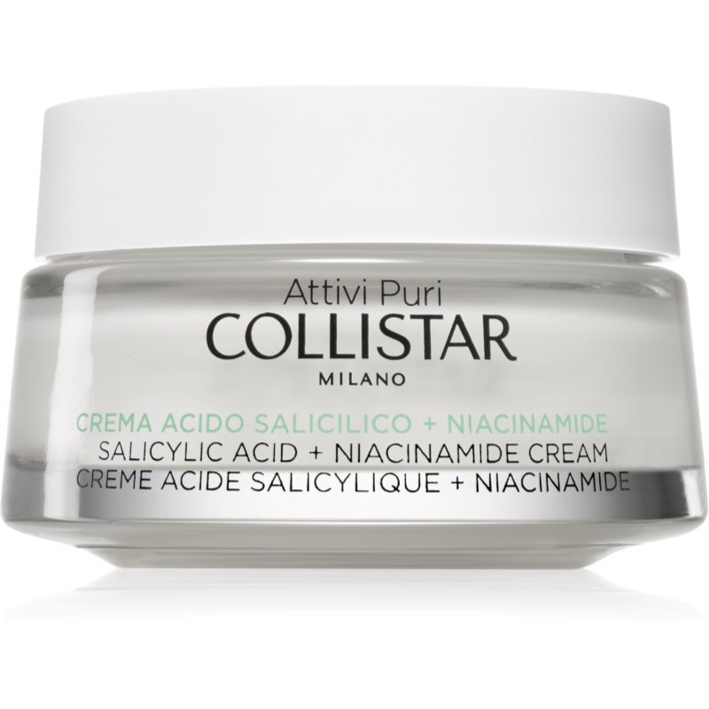 Collistar Attivi Puri Salicylic Acid + Niacinamide Crema Lenitiva Con Acido Salicilico 50 Ml