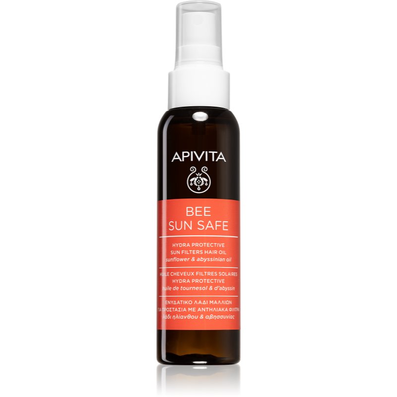 Apivita Bee Sun Safe Hair Oil Olio Idratante Per Capelli Affaticati Dal Sole 100 Ml