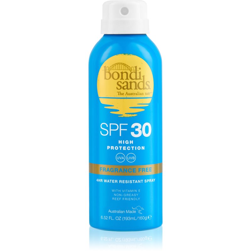 Bondi Sands Spf 30 Fragrance Free Spray Waterproof Solare Spf 30 160 G