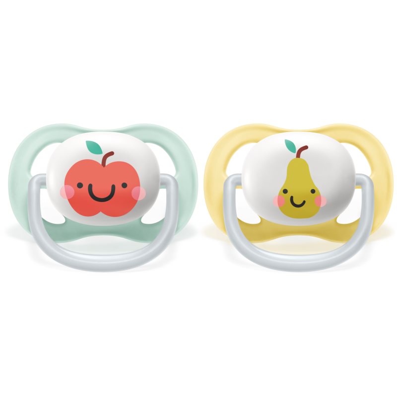 Philips Avent Ultra Air 0-6 M Ciuccio Neutral Apple 2 Pz