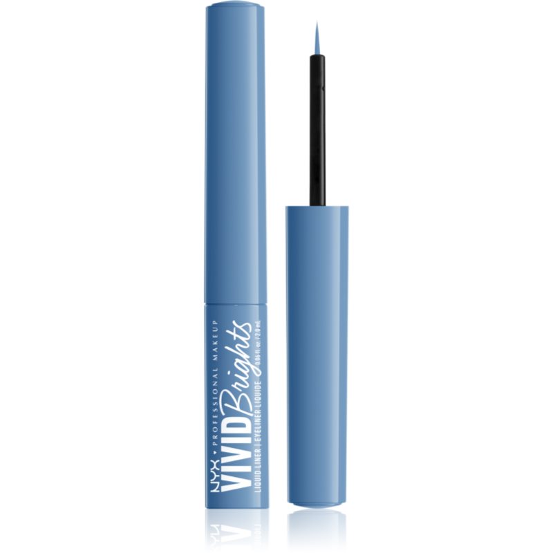 Nyx Professional Makeup Vivid Brights Eyeliner Liquidi Colore 05 Cobalt Crush 2 Ml