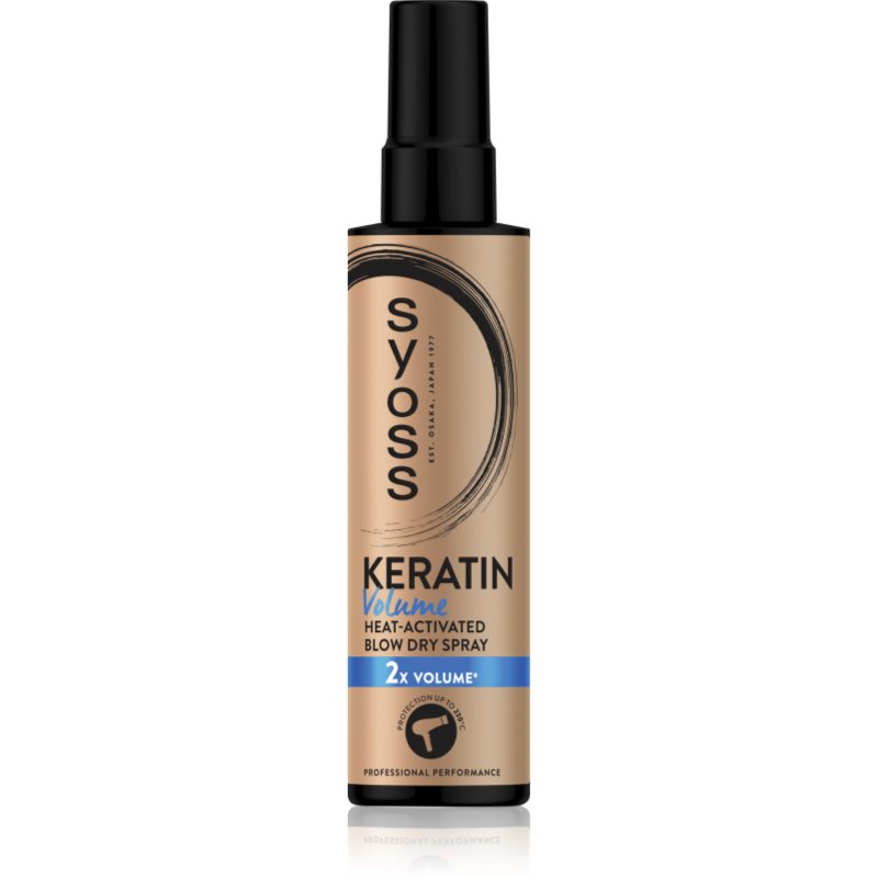 Syoss Keratin Spray Termoprotettore Per Capelli Per Aumentare Il Volume 200 Ml