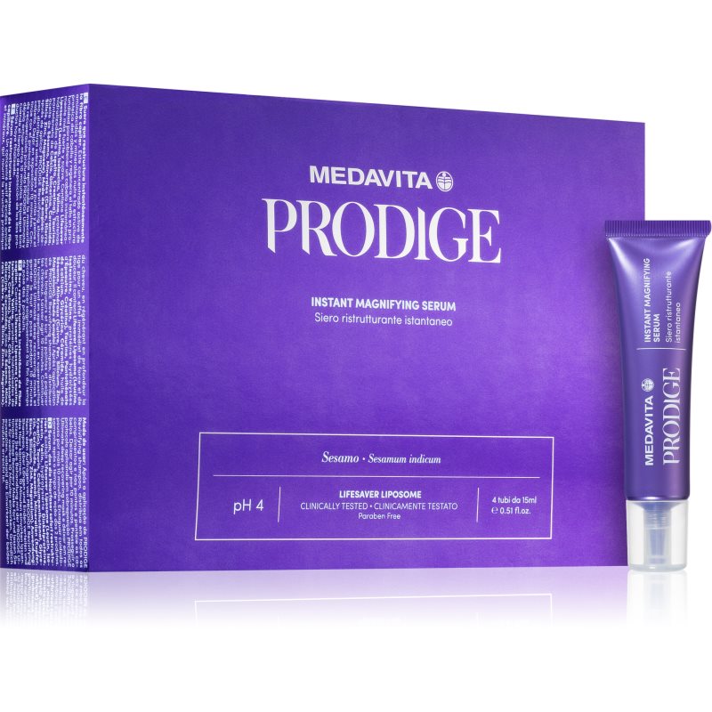 Medavita Prodige Instant Magnifying Serum Siero Ristrutturante Per Capelli 4X15 Ml