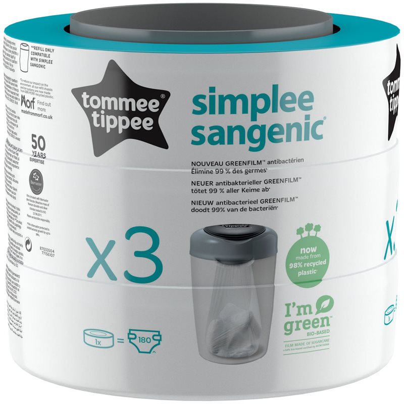 Tommee Tippee Simplee Cartuccia Di Ricambio 3 Pz
