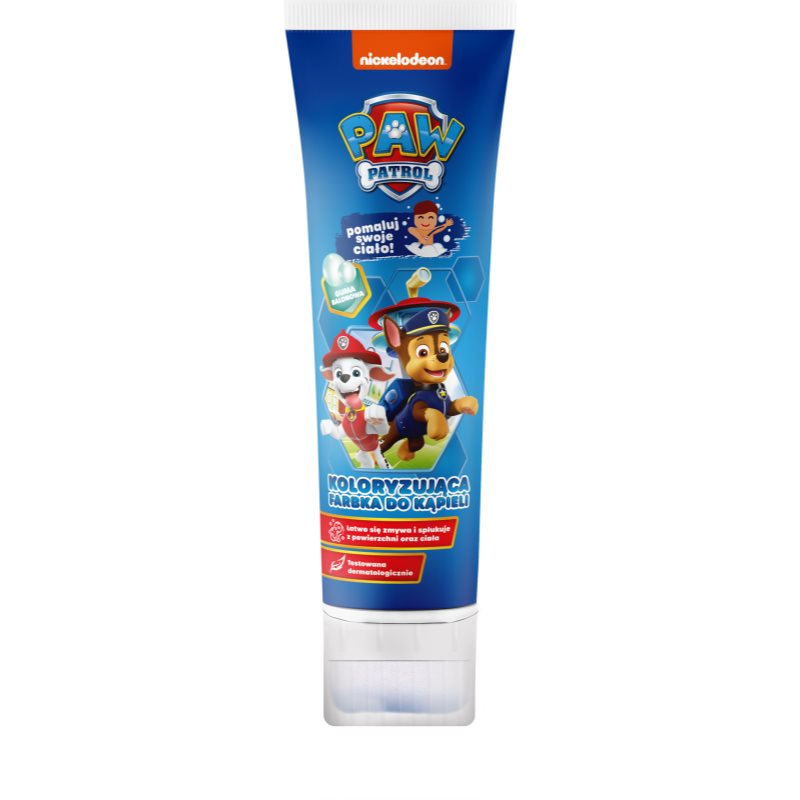 Nickelodeon Paw Patrol Coloring Bath Paint Bagnoschiuma Per Bambini Blue Bubble Gum 150 Ml