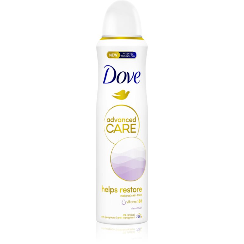 Dove Advanced Care Helps Restore Antitraspirante Senza Alcool Clean Touch 150 Ml