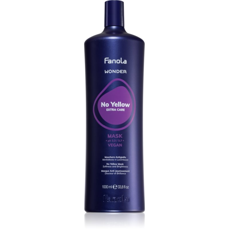 Fanola Wonder No Yellow Extra Care Mask Maschera Per Capelli Neutralizzante Per Toni Gialli 1000 Ml