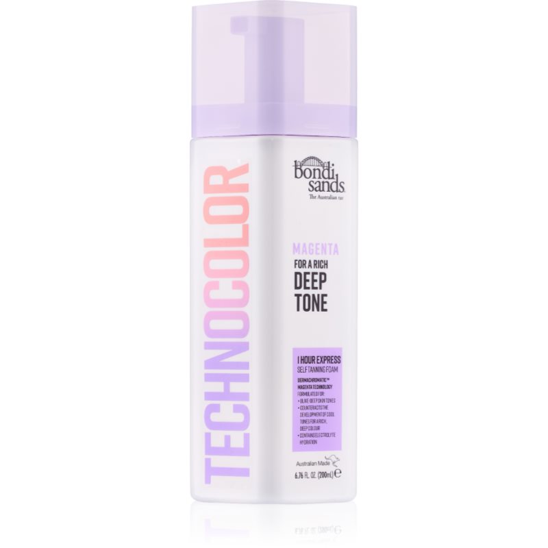 Bondi Sands Technocolor Magenta Mousse Autoabbronzante Colore Deep Rich Tone 200 Ml
