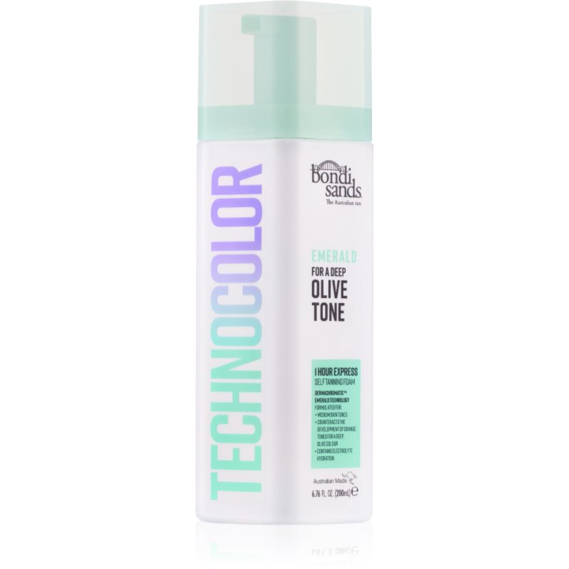 Bondi Sands Technocolor Emerald Mousse Autoabbronzante Colore Golden Olive Bronze 200 Ml