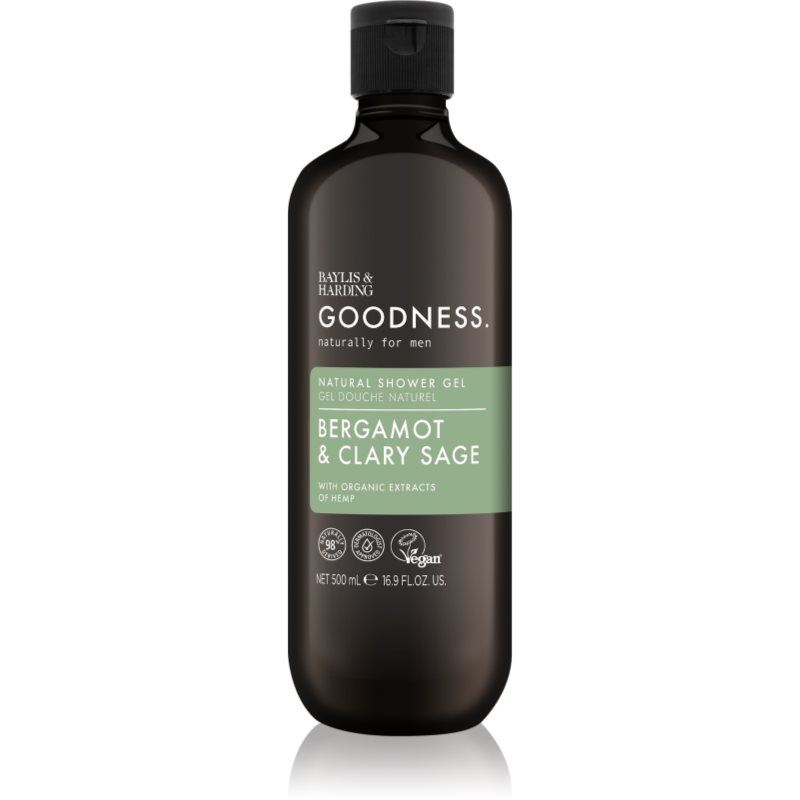 Baylis & Harding Goodness Bergamot & Clary Sage Gel Doccia Per Uomo 500 Ml