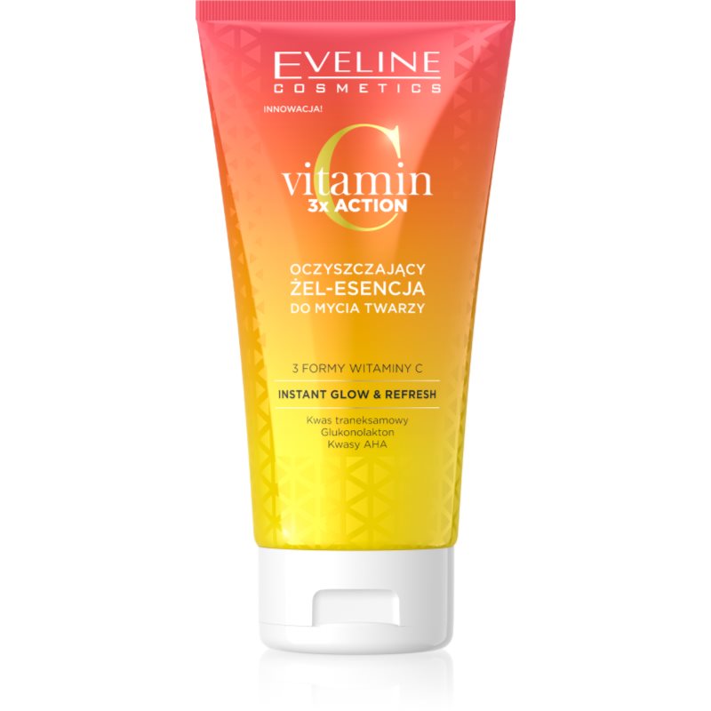 Eveline Cosmetics Vitamin C 3X Action Gel Detergente Con Aha Acids 150 Ml