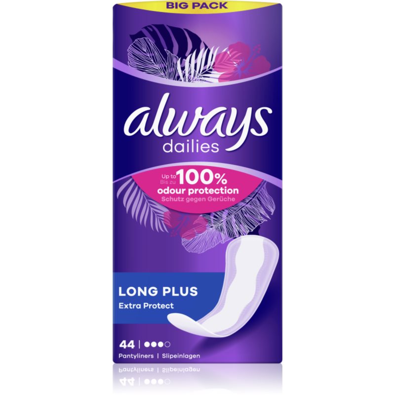 Always Dailies Long Plus Extra Salvaslip 44 Pz