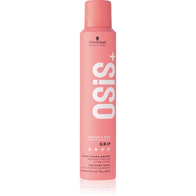 Schwarzkopf Professional Osis+ Grip Schiuma Per Capelli Fissaggio Ultra Forte 200 Ml