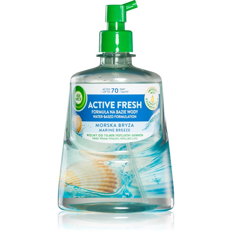 Air Wick Active Fresh Marine Breeze Deodorante Ricarica 228 Ml