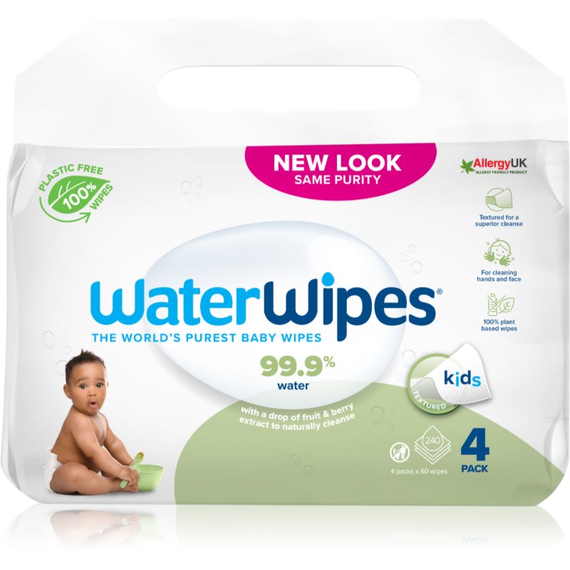 Water Wipes Baby Wipes Soapberry 4 Pack Salviette Umidificate Per Bambini 4X60 Pz
