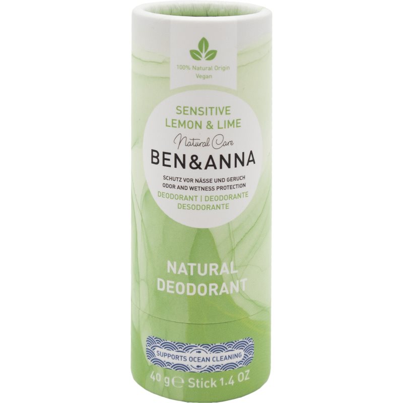 Ben&Anna Sensitive Lemon & Lime Deodorante Solido 40 G