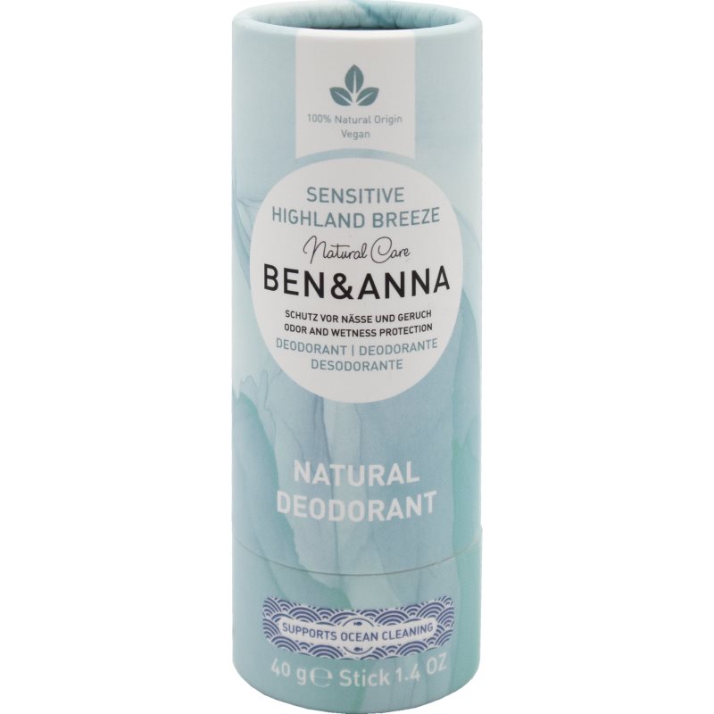 Ben&Anna Sensitive Highland Breeze Deodorante Solido 40 G