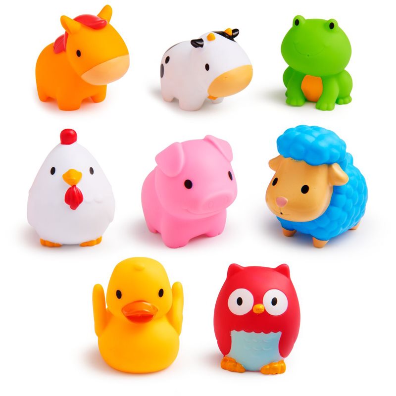 Munchkin Bath Farm Bath Squirts Giocattolo Acquatico 9 M+ 8 Pz