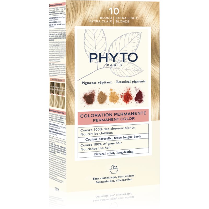 Phyto Color Tinta Per Capelli Senza Ammoniaca Colore 10 Extra Light Blonde 1 Pz