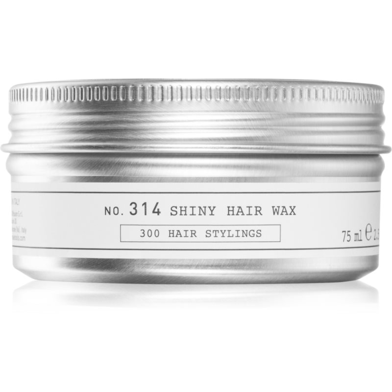 Depot No. 314 Shiny Hair Wax Cera Per Capelli Per Un Fissaggio Naturale 75 Ml