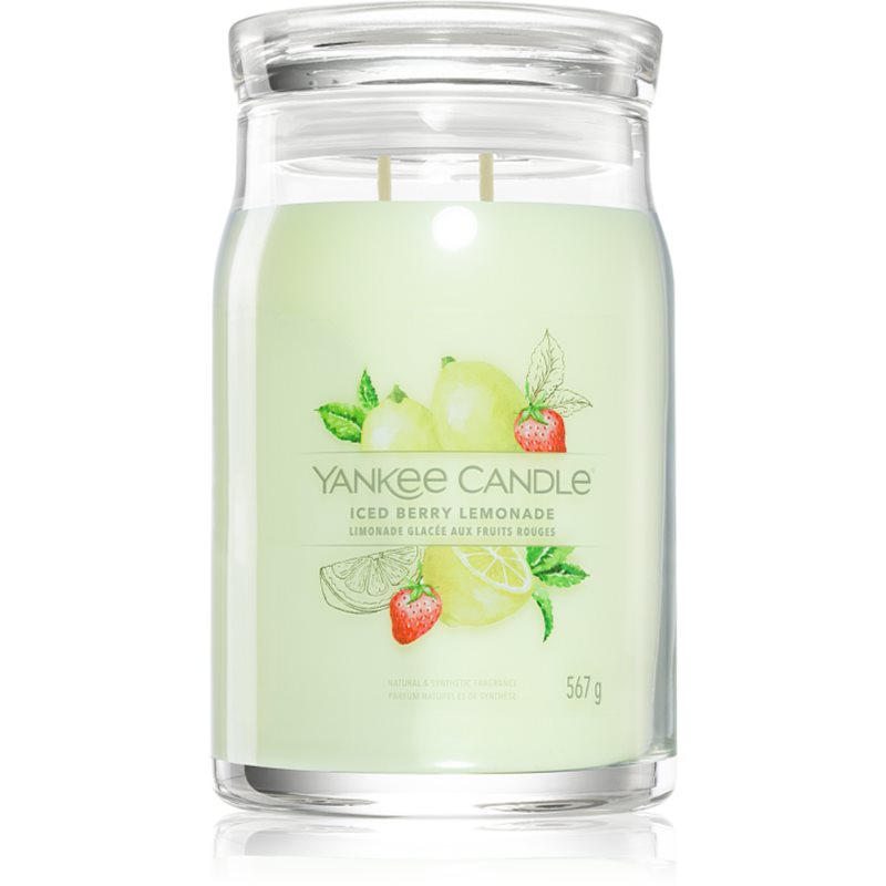 Yankee Candle Iced Berry Lemonade Candela Profumata Signature 567 G