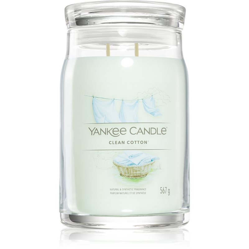Yankee Candle Clean Cotton Candela Profumata Signature 567 G