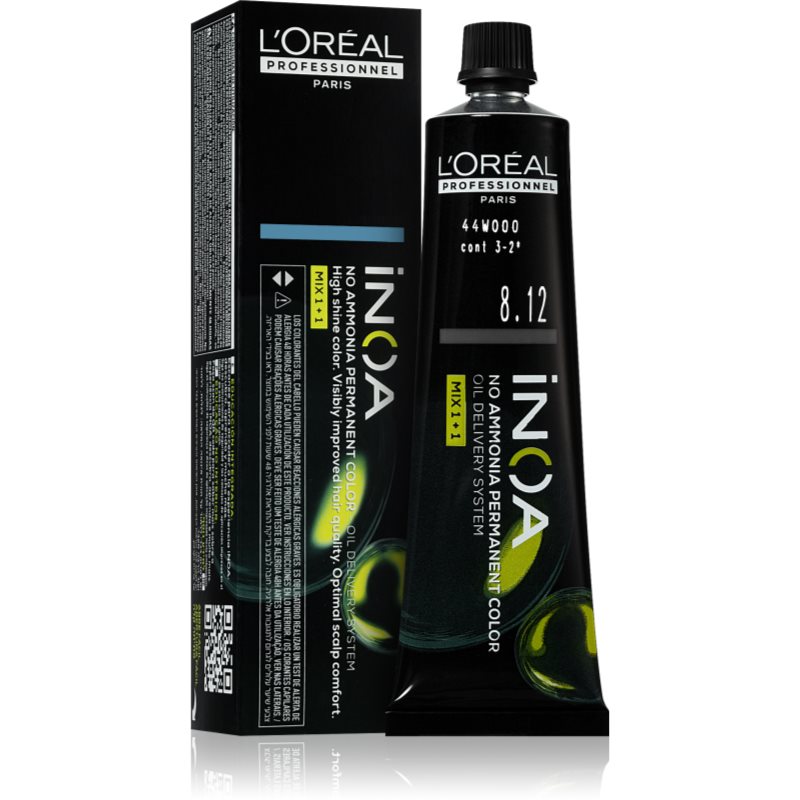 L’Oréal Professionnel Inoa Tinta Permanente Per Capelli Senza Ammoniaca Colore 8.12 60 Ml