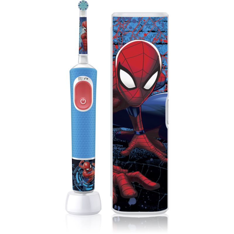 Oral B Pro Kids 3+ Spiderman Spazzolino Da Denti Elettrico Con Astuccio Per Bambini 1 Pz