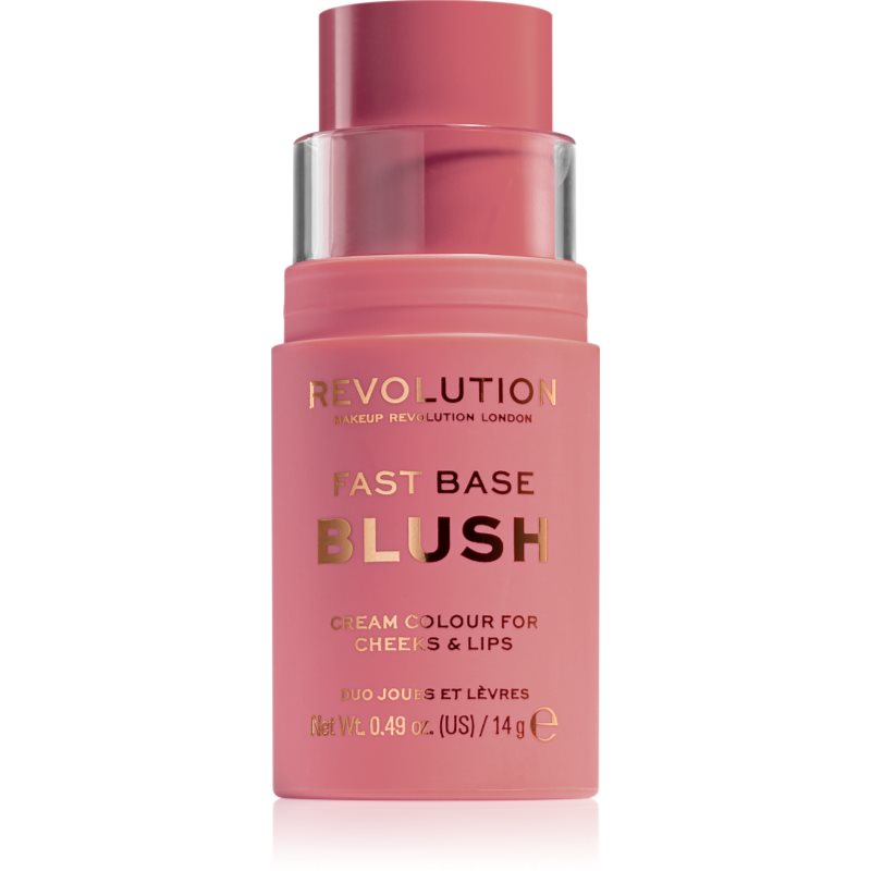 Makeup Revolution Fast Base Stick Duo Per Labbra E Guance Colore Blush 14 G